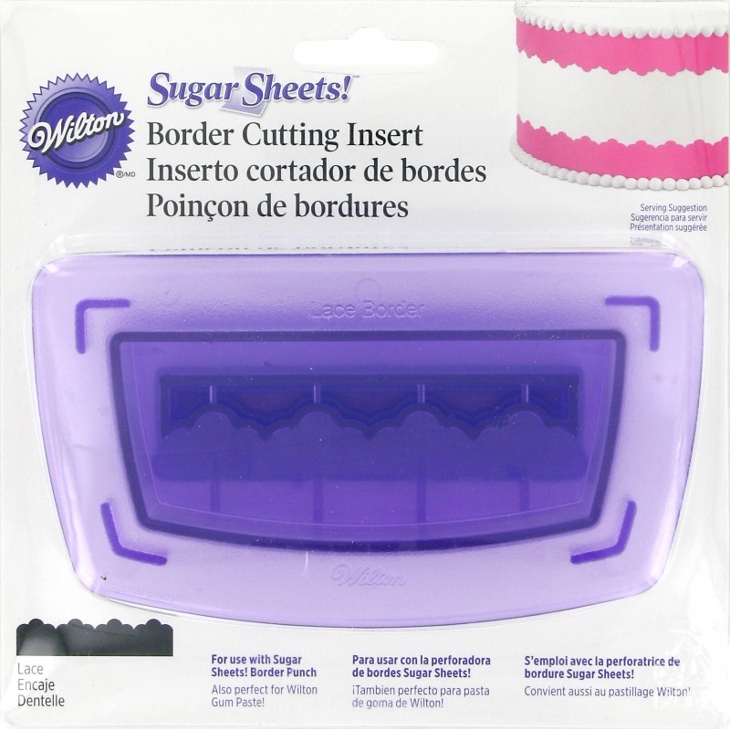 Wilton Sugar Sheets Gum Paste Border Cutting Insert Lace Design *New 1907-1128 