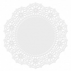 6 IN DOILIES GP-WH