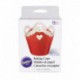 CUP PLEATED HEART EYELET 15CT