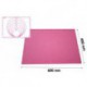 FUCHSIA SILICONE MOULD 600X400 MM WITH DIAMETER