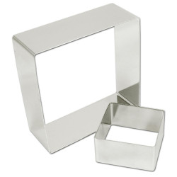 Rings square stainless steel 18 (ga) 5