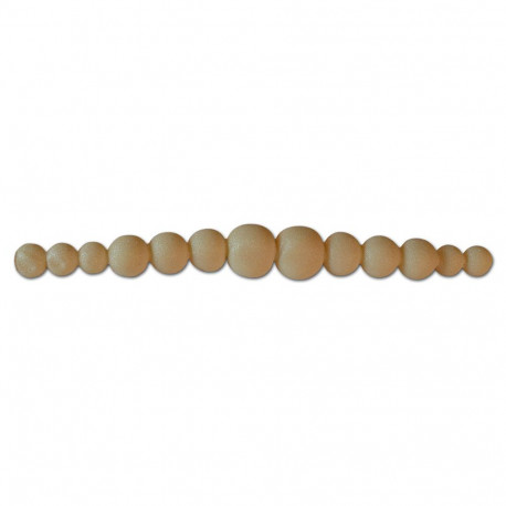 Silicone Bead Mold, Graduated Pearls, 6mm x 155mm long