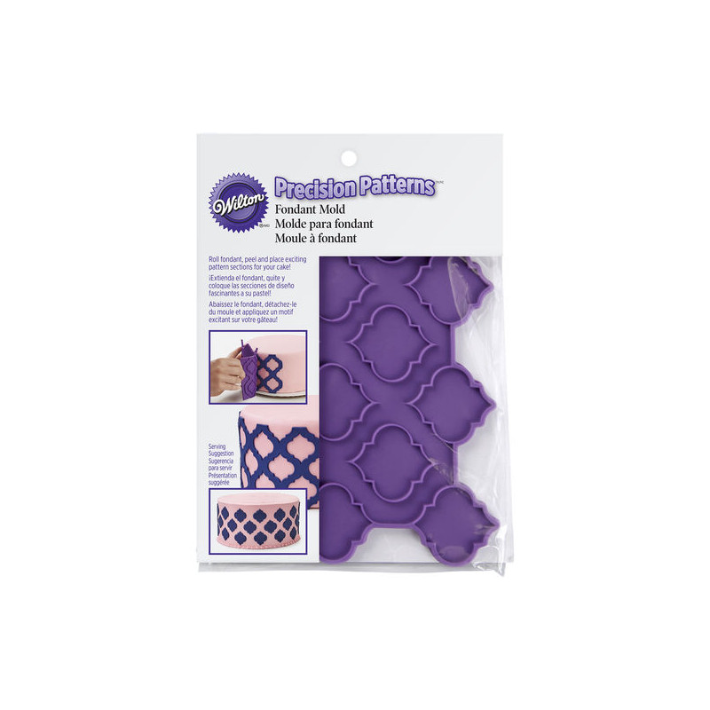 3-Piece Multicoloured Wilton Silicone Precision Patterns Trellis Acrylic