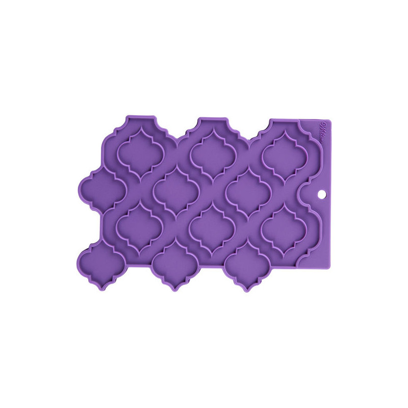 3-Piece Multicoloured Wilton Silicone Precision Patterns Trellis Acrylic