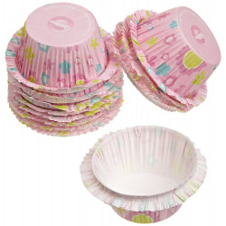 CUPCAKE BAKING CUPS WITH RUFFLED EDGES 12CT