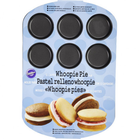 Silicone Muffin Top Pan Molds, 3 Round whoopie pie baking pans