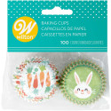 Wilton Mini Baking Cases - Pack of 100 - Easter Bunny and Carrots