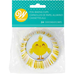 Wilton Standard Foil Baking Cases - Pack of 24 - Easter Chick