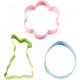 FLOWER, BUNNY AND EGG COOKIE CUTTER SET, 3-PIECE