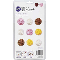 CANDY MOLD BLOOMING ROSES