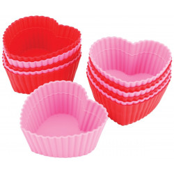 HEART SILICONE BAKING CUPS