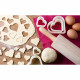 Nylon Cutter Set, Boxed, Fluted Heart, 7 pc set