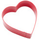 RED METAL HEART CKIE CUTTER 3"