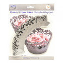 PME Holly Cupcake Wrappers Silver