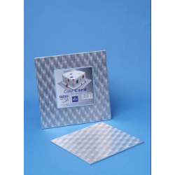 Ezüst négyzet alakú karton tortaalátét, 30 cm, PME