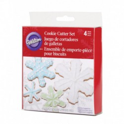 4PC NEST METAL SNOWFLAKE SET