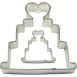 COOKIE & CAKE WEDDING CAKE CUTTER (SET/2)