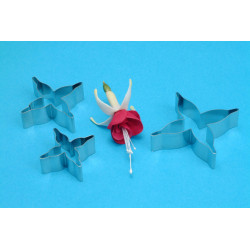 FUCHSIA FLOWER PETAL CUTTERS SET3