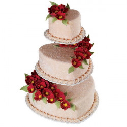 HEART FLOATING TIERS CAKE STAND SET