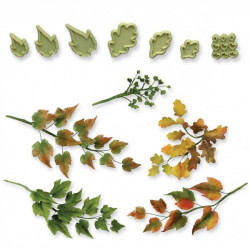MIXED LEAVES SET THREE