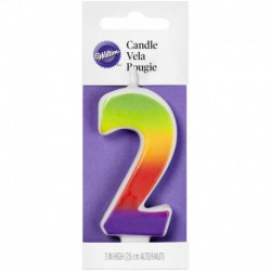 NUMERAL 2 RAINBOW