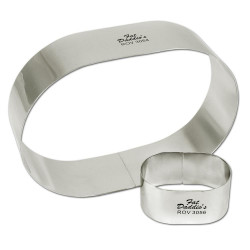 Rings oval stainless steel 18 (ga) 9