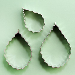 Rose Leaf Serrated Cutters Set/3