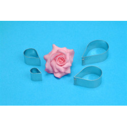 Rose Petal Cutters Set/4
