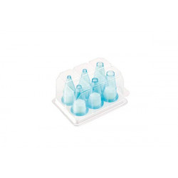 SET 6 ROUND ?â???? POLYCARBONATE PASTRY Tubes-BP?Â??
