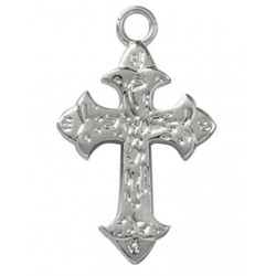 SILVER FAITH CROSS FAVOR ACCENT