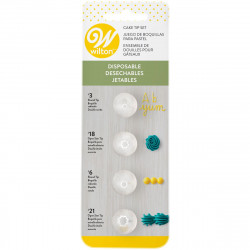 WILTON DISPOSABLE TIP SET/4