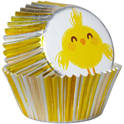 Wilton Standard Foil Baking Cases - Pack of 24 - Easter Chick